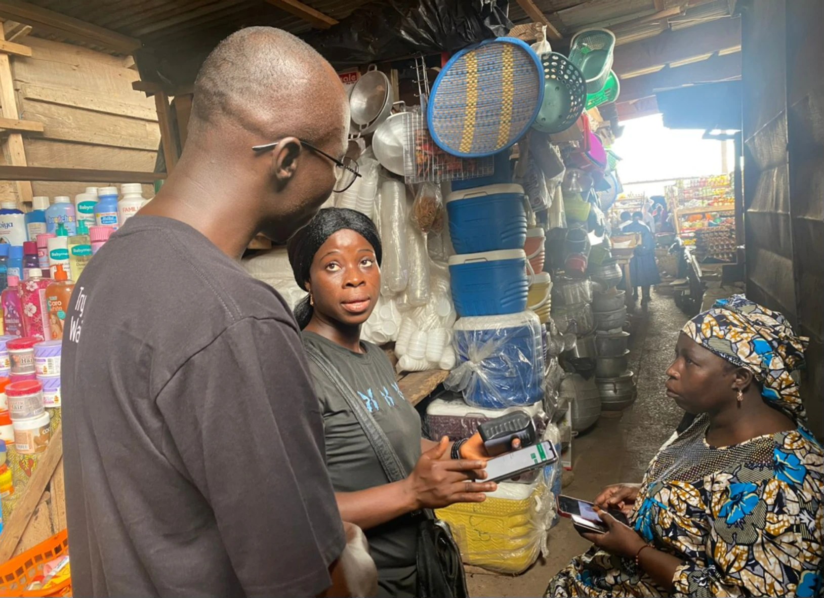 Digital collection of market taxes in N'Douci